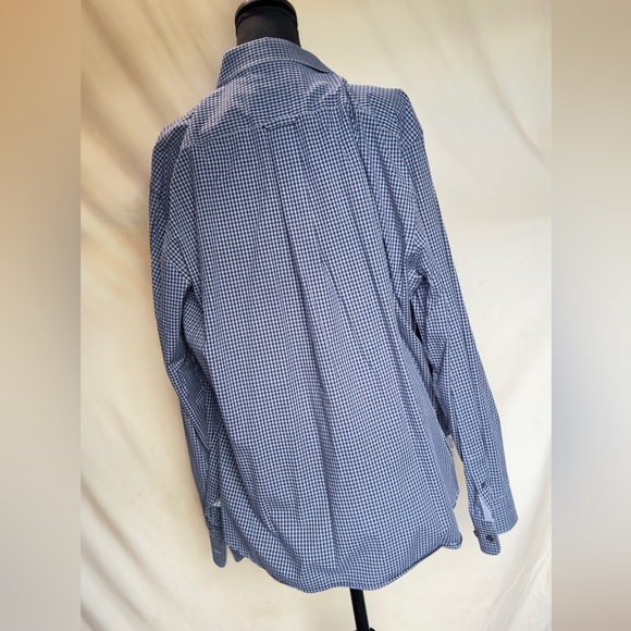 Jos. A. Bank Blue Checkered Men's Shirt XL - Picture 3 of 4